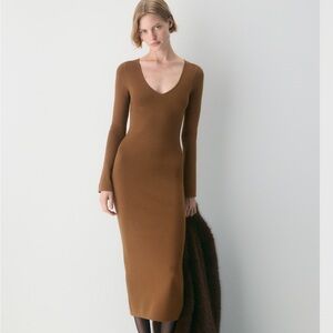 Wilfred Chestnut Midi Dress
